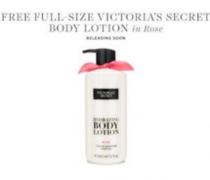 free victoria's secret lotion