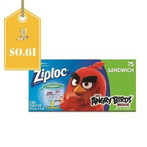 angry birds ziploc sandwich bag deal