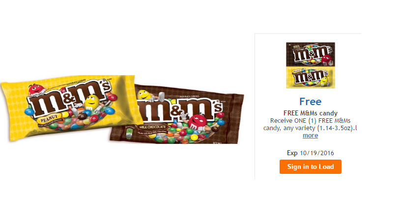 Free M&M's with New Kroger Digital Coupon