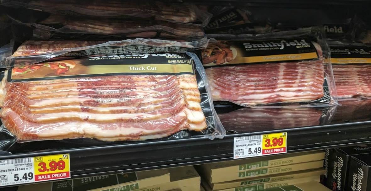 Smithfield Bacon 12 - 16 oz. Only $2.99 with Kroger 5X Digital Coupon ...