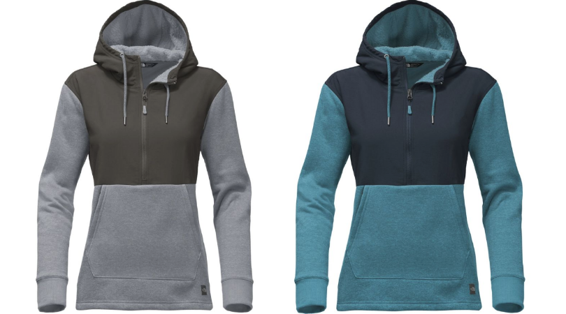 the north face women's tech sherpa pullover hoodie