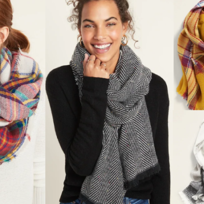 Oversized Flannel Scarves and Beanie Hats Only $5, Gloves for $2 + Free Shipping – Today Only!